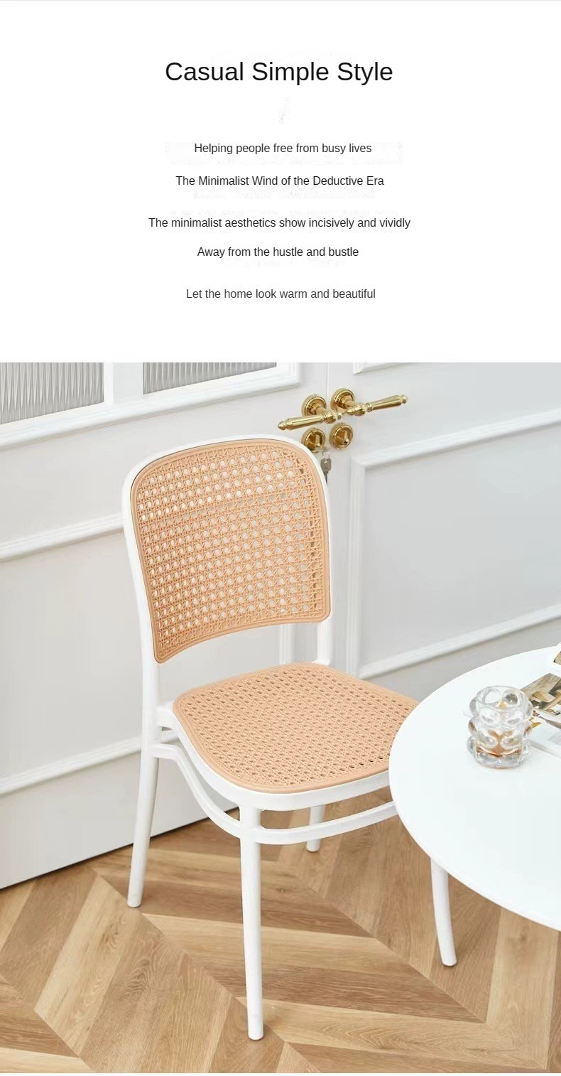 Restaurant Dining Chairs , Balcony restaurant dining chairs , Customized Balcony restaurant dining chairs,Stackable Plastic Dining Chair Lightweight Easy Clean For Balcony Restaurant Home Dining Area
