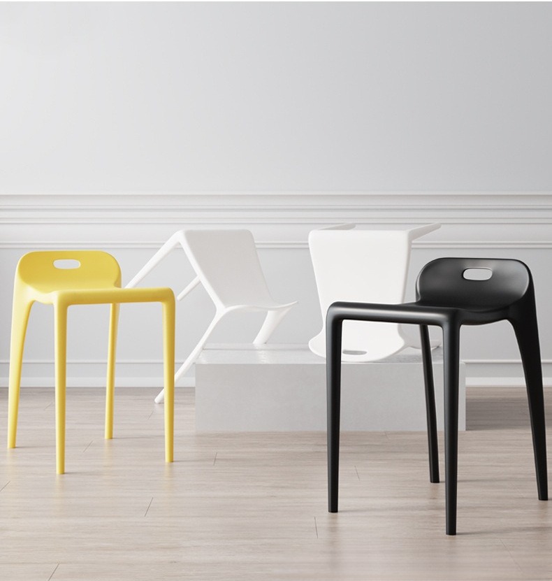 Heavy Duty Bar Stools , Plastic Heavy Duty Bar Stools , Cheap Plastic Heavy Duty Bar Stools,Plastic Bar Stool PVC Decorative Material White Black Red Yellow For Dining Area