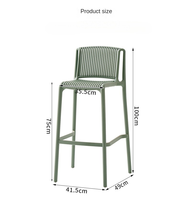 High Quality Counter Height Stool Stackable Plastic Furniture for Home Bar Dining Outdoor Living Room Modern Hotels Kitchen,White Counter Stools , Plastic White Counter Stools , Simple Plastic White Counter Stools
