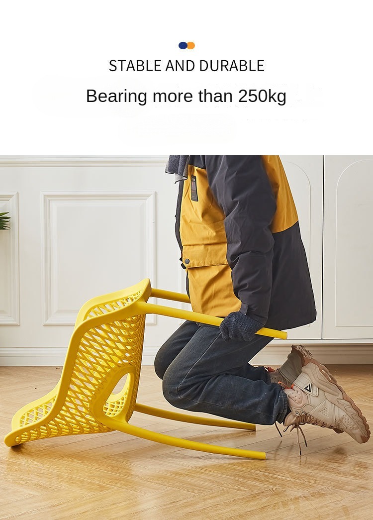 Hollow Chair , Plastic Hollow Chair , Thick Plastic Hollow Chair,Modern Minimalist Plastic Chair Thick Hollow Available In 8 Colors For Restaurant Cafe