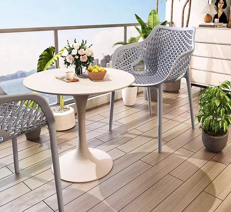 Supplier Portable Modern Plastic Dining Chair with Backrest and Armrests Suitable for Indoor Outdoor Cafe Restaurant Home Garden,Modern Dining Chairs , Backrest Modern Dining Chairs , Comfortable Backrest Modern Dining Chairs