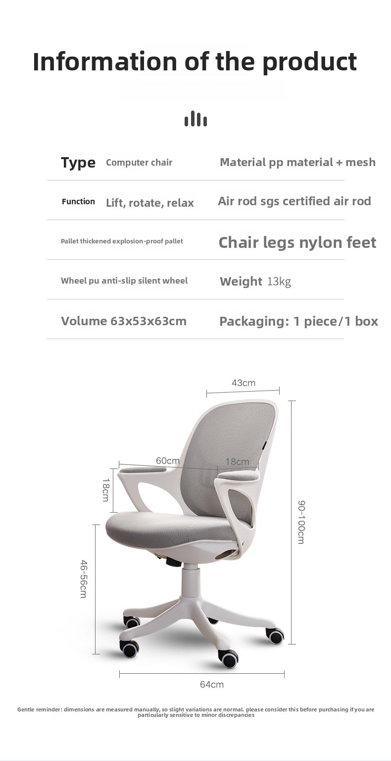 Office Chairs,Quality Office Chairs,Stylish Ergonomic Office Chair Supplier High Quality Gray Blue Office Chairs Mesh Material Comfortable Study Chair Seat with Fixed Arm