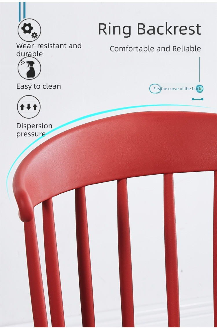 Plastic Dining Chair,Modern Plastic Dining Chairs,Plastic Dining Chairs Set of 4 Supplier Nordic Style Plastic Dining Chair With Hollow Backrest for Coffee Shop Family Dining