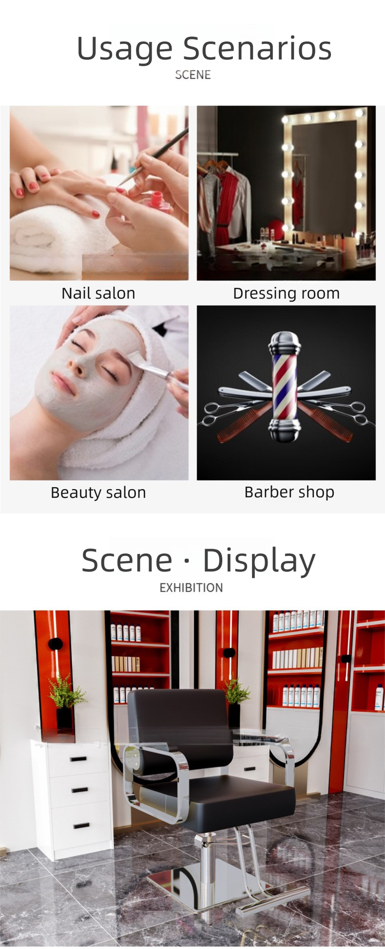 Barber Chair,Black Barber Chair,Barber Chairs Wholesale Supplier Leather Barber Chair Metal Frame for Beauty Salon Commercial Use