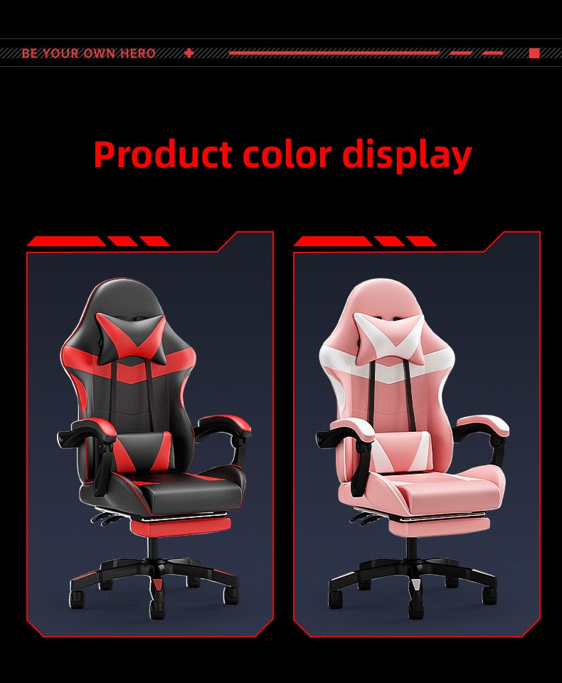 Gaming Chair,Gaming Chair For Heavy Person,Gaming Stool Supplier Comfortable With Pillow With LED Lights For Pc Gamers Computer Leather Gaming Chair