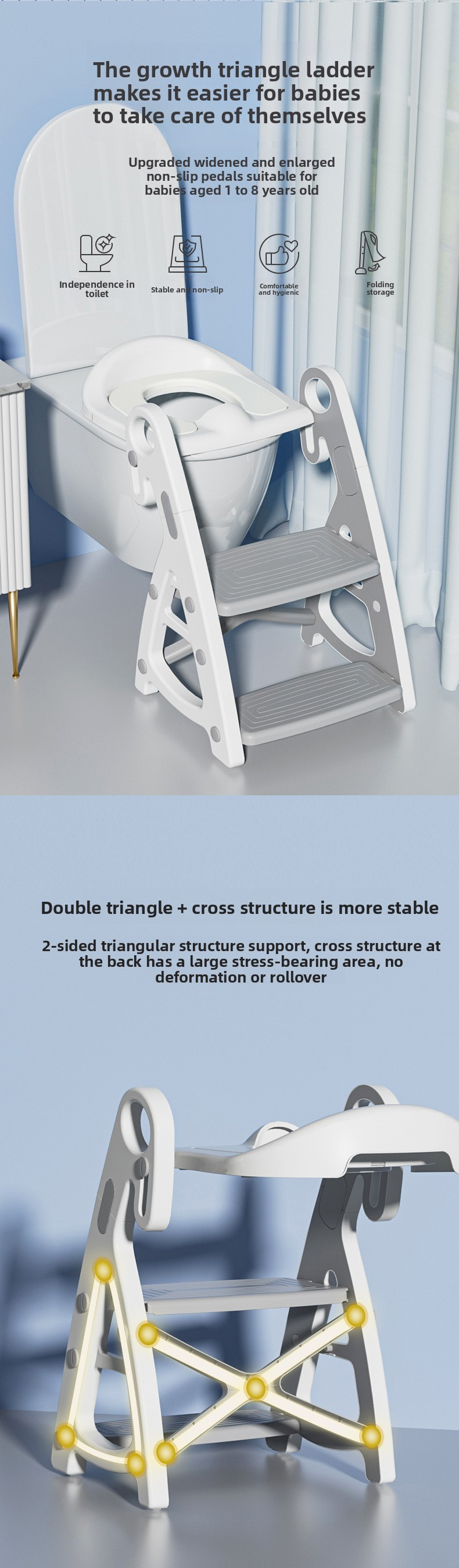 Toilet Ladder Baby,Potty Ladder,Plastic Potty Training Seat Wholesale Cheap Safe and Adjustable Baby Toilet Ladder Baby Furniture Set Colorful Toilet Baby Footstool Ladder New Style