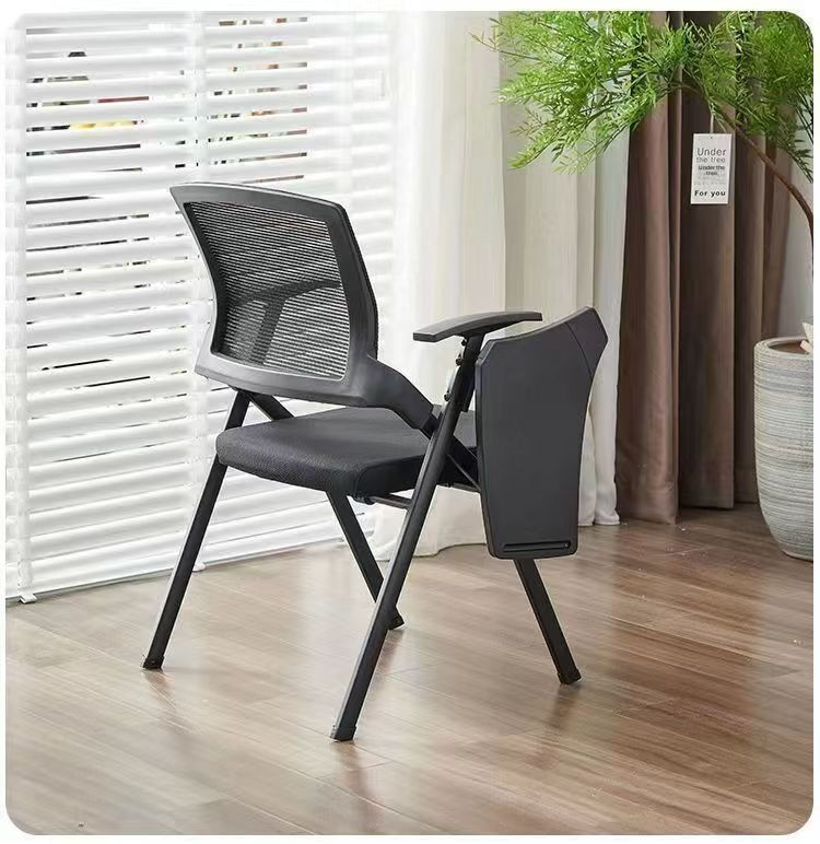 Office Chairs,Waiting Room Chairs with Arms,Quality Office Chairs Wholesale Factory Wholesale Office Staff Training Meeting Chair Dialogue Chair Folding Chair with Writing Board Office Chairs