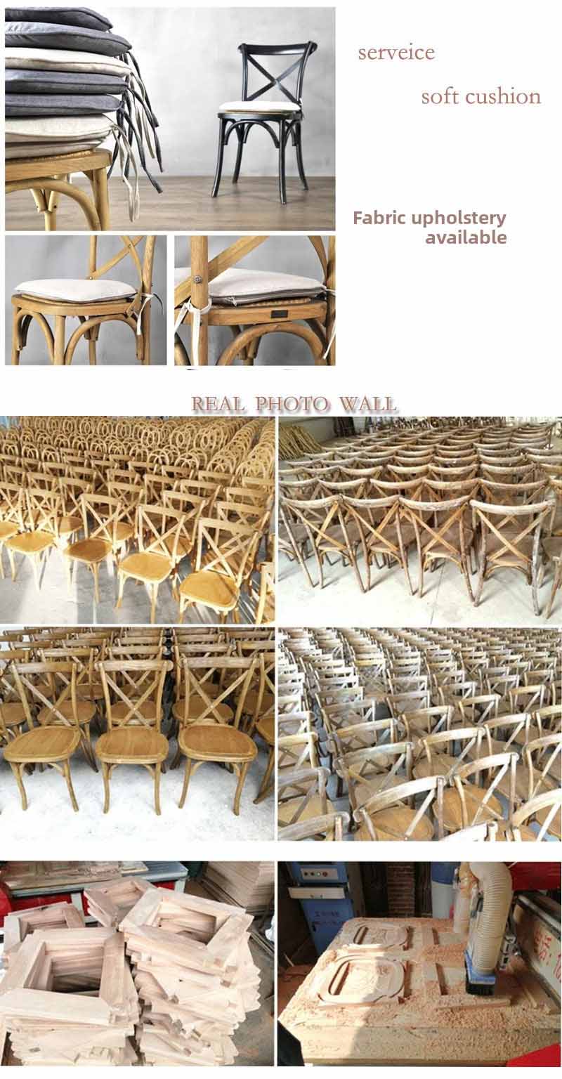Solid Wood Hotel Chair,Black Wooden Kitchen Chairs,Dining Chairs Wooden Legs Supplier Natural Color Solid Wood Cross Back Wedding Event Party Dining Hotel Chair