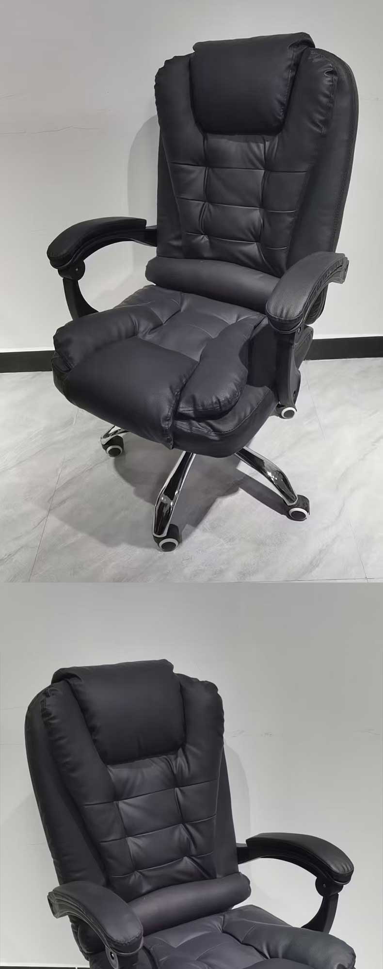 Office Chair,Conference Room Chairs with Wheels,Office Meeting Chairs EaseNeat High Quality Leather Executive Massage Office Chair With Footrest for Commercial