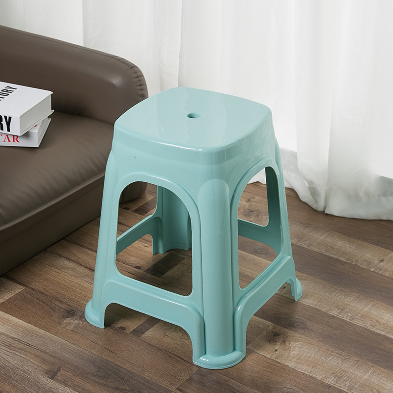 Chair Stool Plastic,Plastic Small Stool,Sitting Stool Plastic,Modern Thickened Portable Anti-Drop Plastic Chair Stool Wholesale Household Stackable Ottomans for Apartment Park School