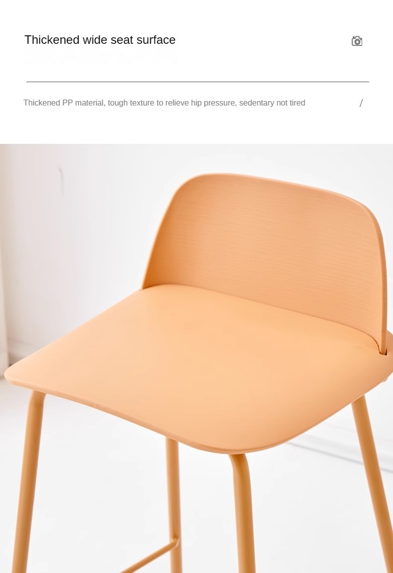 It is suitable for various occasions, including living rooms, bars, hotels, and restaurants.Luxury Bar Stools , Plastic Luxury Bar Stools, High Plastic Luxury Bar Stools