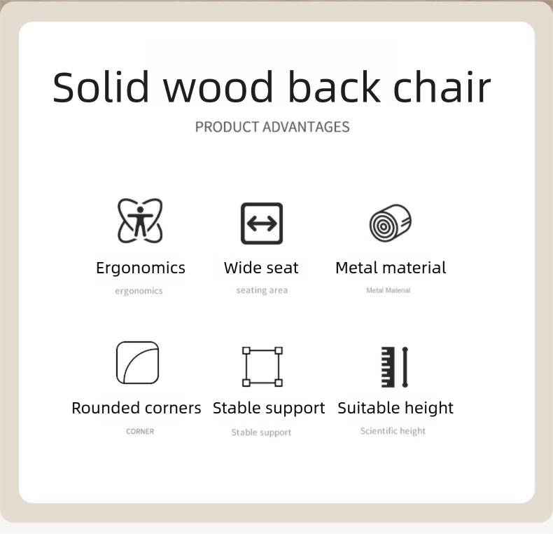 Solid Wood Dining Chair,Black Wood Kitchen Chairs,Light Wood Dining Set Wholesale Retro Designer Solid Wood Dining Chair With Removable Velvet Pad for Home Restaurant Use
