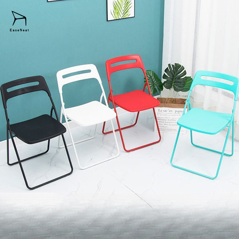 Plastic Dining Chairs,White Dining Chairs Plastic,Plastic Folding Chairs Supplier Modern Portable Folding Chair Stool Back Creative Simple Adult Dining Chairs Home Dormitory Outdoor Plastic