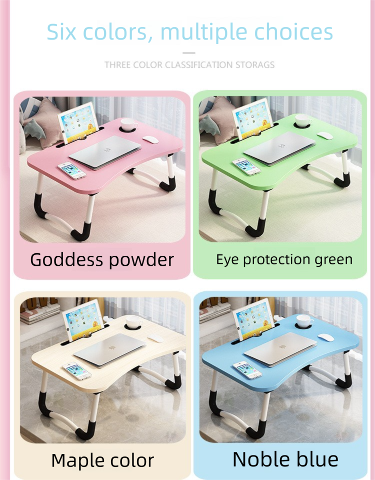 Wooden Folding Desk,Computer Desk,Computer Folding Desk Manufacturer Portable Foldable Wooden Computer Desk for Small Bed Student Dormitory