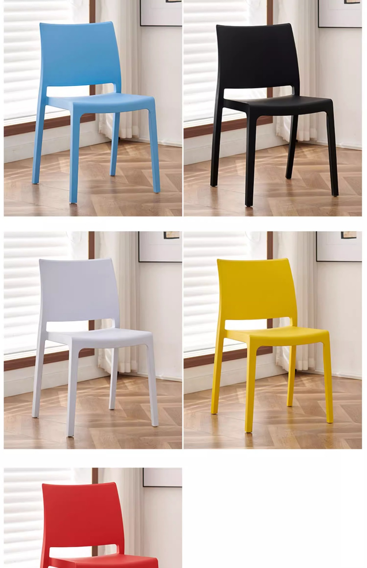 Black Kitchen Chairs , Thick Plastic Black Kitchen Chairs , Outdoor Thick Plastic Black Kitchen Chairs,Black Outdoor Plastic Kitchen Chair Lightweight Stackable Easy Clean For Home Garden And Cafe