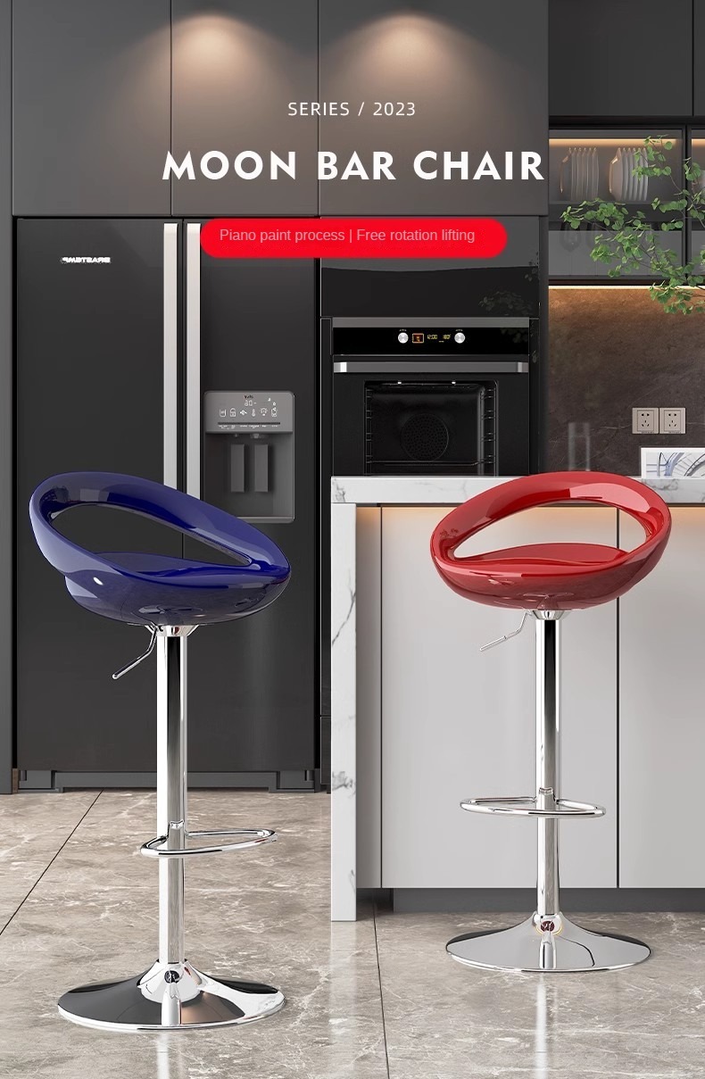Wholesale High Leg Counter Stool With Rotation Customizable Colors Red Blue Burgundy For Bar Cafe,comfortable counter stools , High comfortable counter stools , High Comfortable Counter Stools Leg