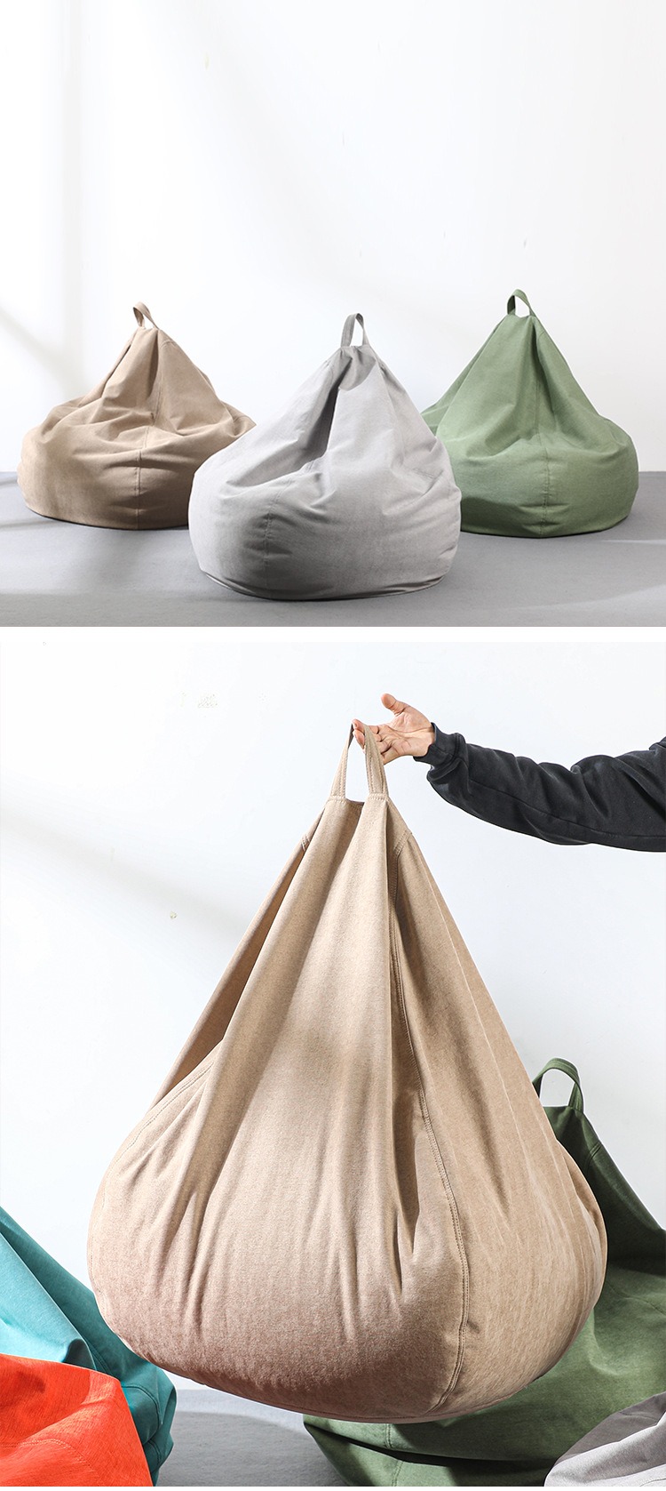 Bean Bag Chair , Wholesale Bean Bag Chair , Wholesale Bean Bag Chair Comfortable,Modern Bean Bag Chair EPP Filled Green Blue Orange Brown Grey For Living Room