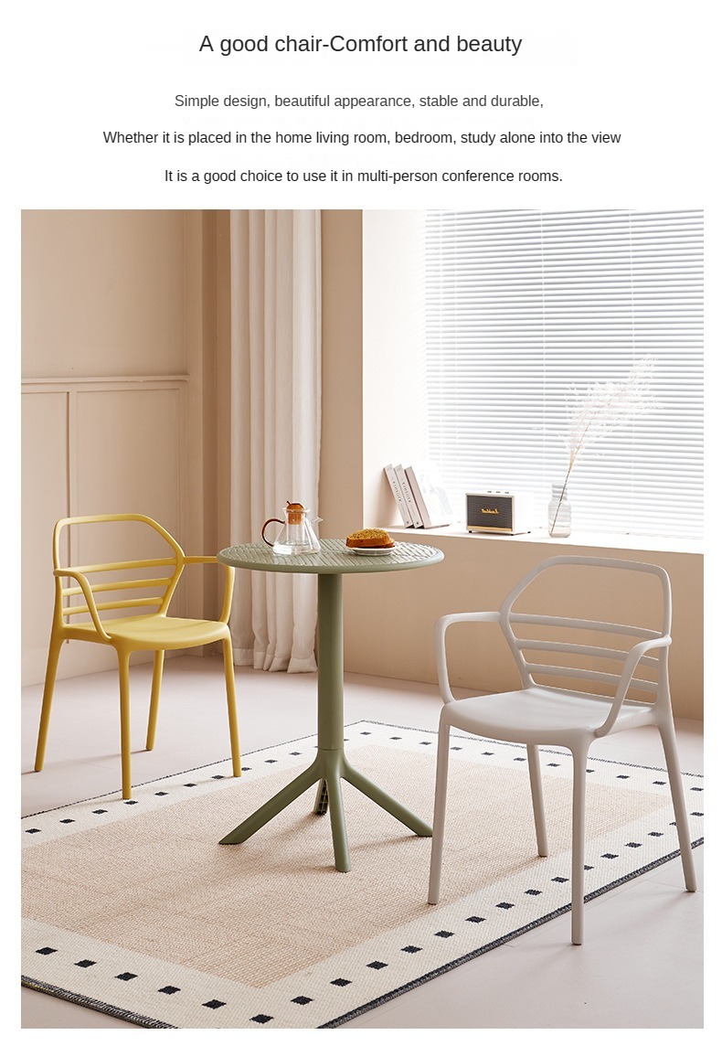 Modern Plastic Stackable Dining Chair for Hotel and Outdoor Use Eco-Friendly and Durable Home Furniture,Plastic Dining Chair , Light Grey Plastic Dining Chair , Backrest Light Grey Plastic Dining Chair