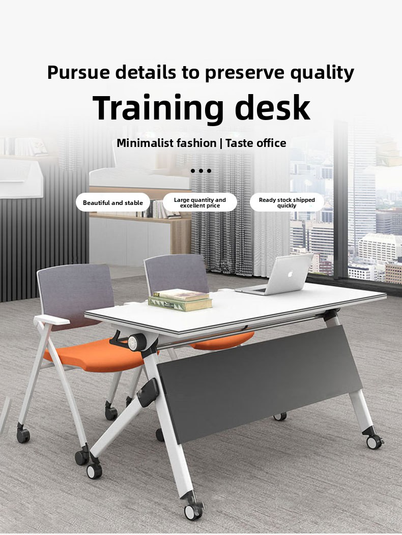 Office Table,Sturdy Folding Table,Folding Table EaseNeat Office Furniture Conference Table Removable Collapsible Classroom Desk Desk Learning Training Table
