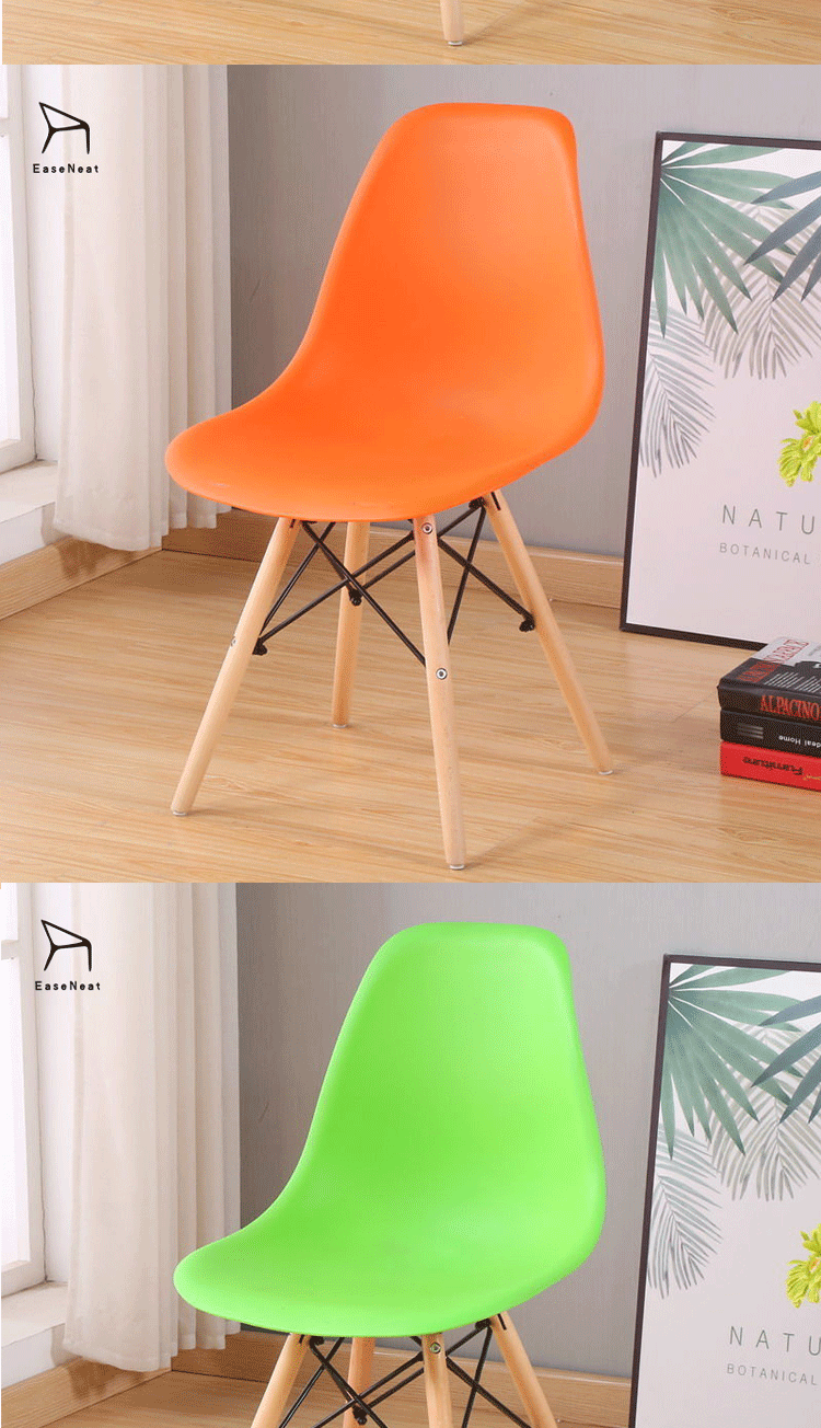 Chair Stool Plastic,Plastic Outside Chair,Plastic Chair Supplier,Modern Classic Plastic Dining Chairs with Wooden Legs Stackable Home Furniture for Dining Room for Mall Gym Low Price Supplier