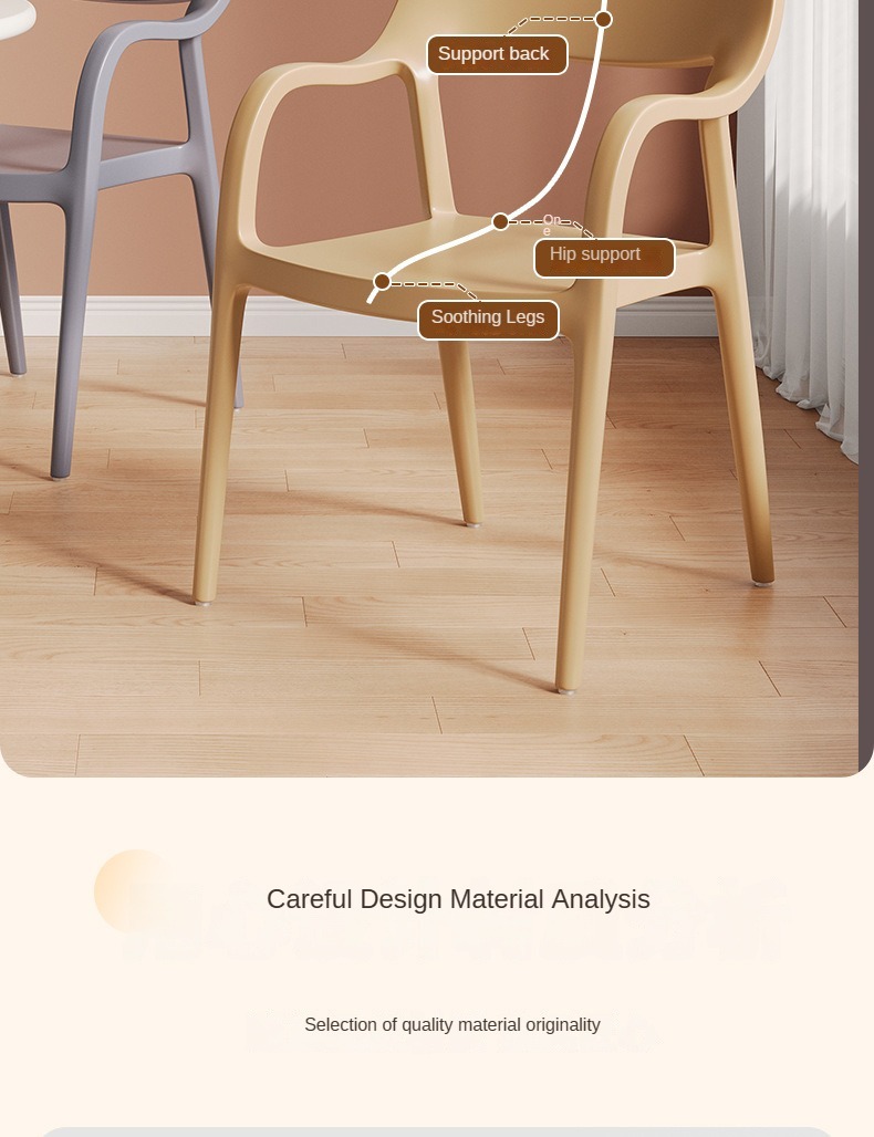EaseNeat Nordic Modern Style Plastic Dining Chair Simple Stacking Family School Study Apartment Home Furniture Wholesale,black dining room chairs , Simple black dining room chairs , Plastic Simple black dining room chairs