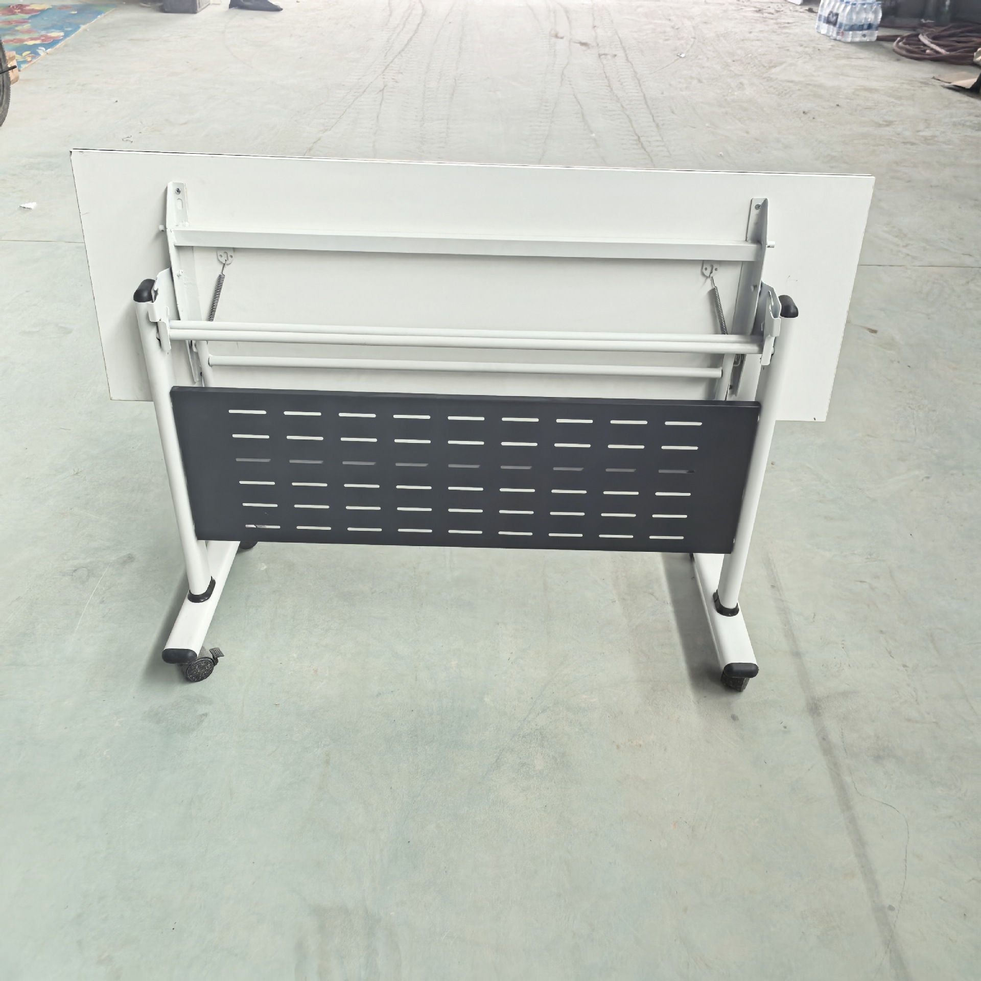 Folding Table,Commercial Folding Tables,Sturdy Folding Table Wholesale Home Office Furniture Desk Meeting Room Training Room Table Learning Rectangular Folding Table with Wheels