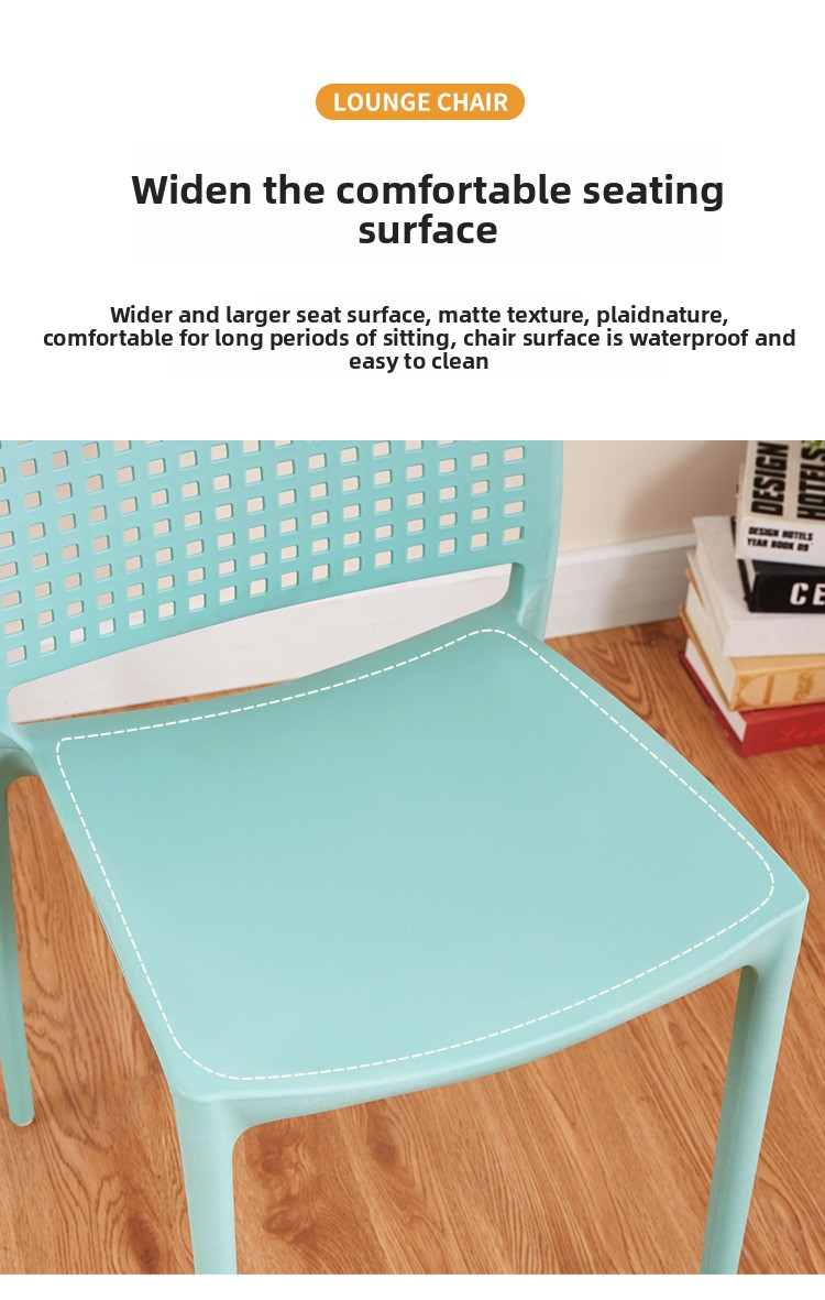 Plastic Dining Chairs,White Plastic Dining Chairs,Plastic Outdoor Dining Chairs Supplier Modern Stackable Hollow Back Design for Home Kitchen Restaurant Plastic Dining Chairs