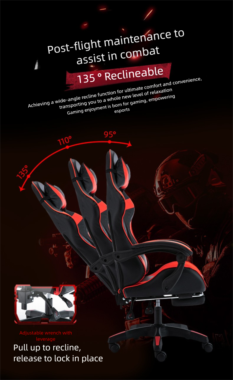 Gaming Chair,Tall Gaming Chair,Game Room Chairs EaseNeat Cheap Ergonomic Leather Gaming Chair with Adjustable Height and Rotatable Footrest Durable Executive Office Computer