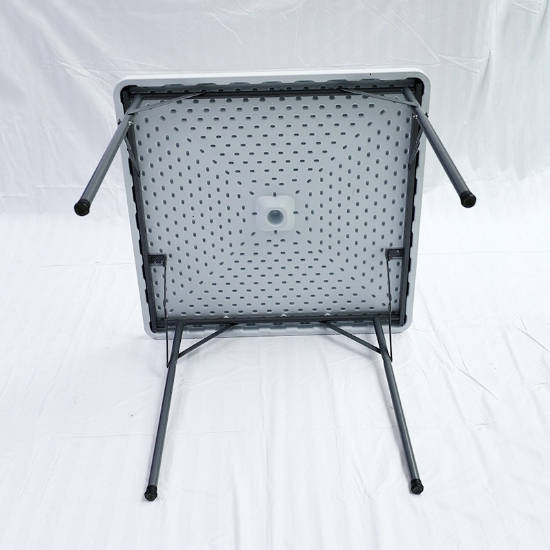 Plastic Table,Cheap Plastic Tables,Round Plastic Outdoor Table Modern Durable Waterproof Square Plastic Outdoor Dining Folding Table-Easy to Carry for Hotel Use