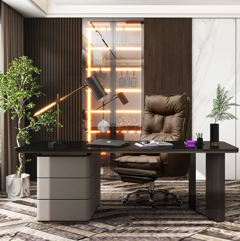 Boss Chair , Rotating Boss Chair , Lifting Rotating Boss Chair,Ergonomic Boss Chair Leather High Elastic Foam Lift Rotate For Study Living Room