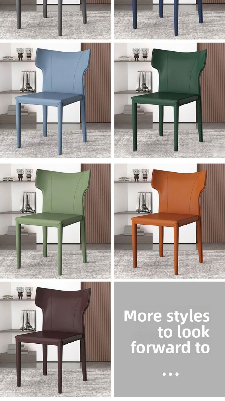 Dining Chairs,Leather Seat Dining Chairs,Modern Leather Dining Chairs Manufacturer Modern Luxury High Backrest Kitchen Hotel Leather Dining Chairs