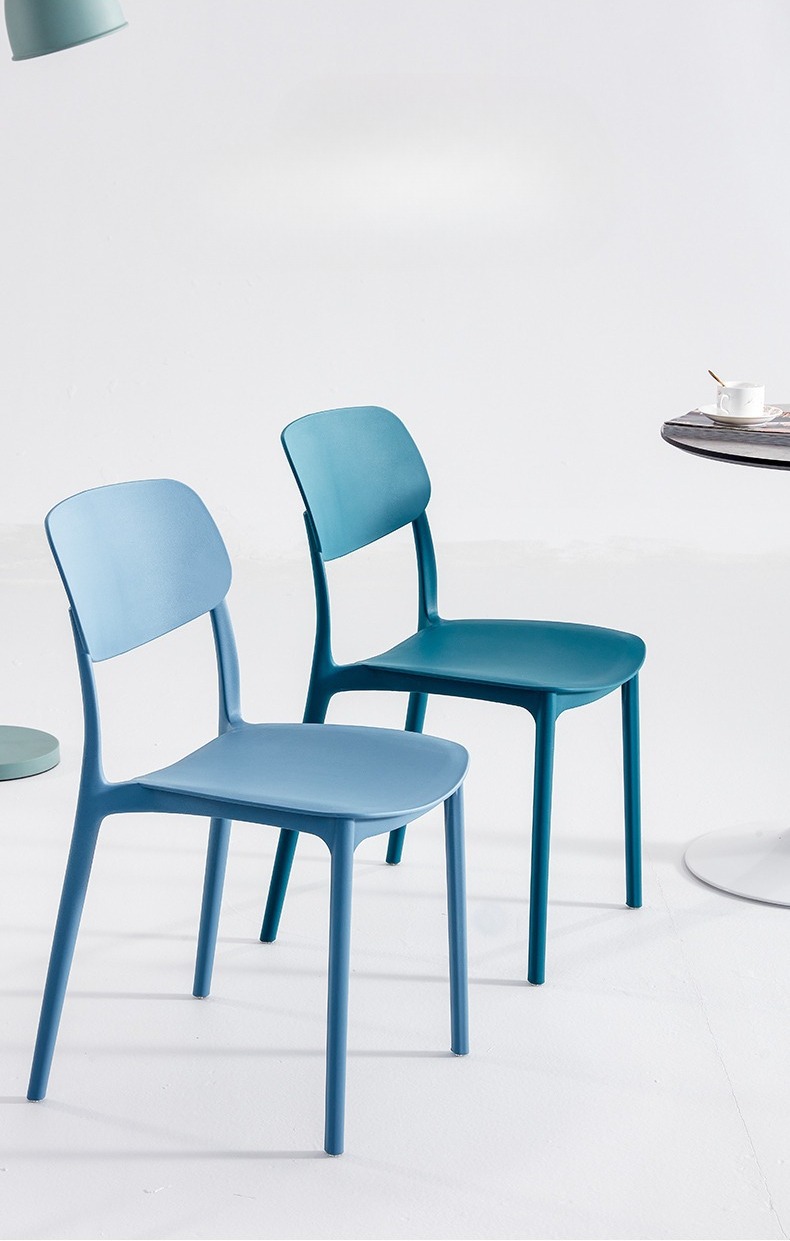 Dining Stools , Plastic Dining Stools , Household Plastic Dining Stools,Modern High Quality Plastic Dining Chairs with Backrest Stacked Color Light Garden Cafe bar Outdoor Home Furniture Supplier