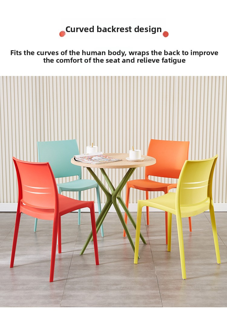 Plastic Dining Chairs,White Plastic Dining Chairs,Plastic Outdoor Dining Chairs Supplier Economical Thickened Portable Plastic Dining Chairs for Home Office and Home Bar Use
