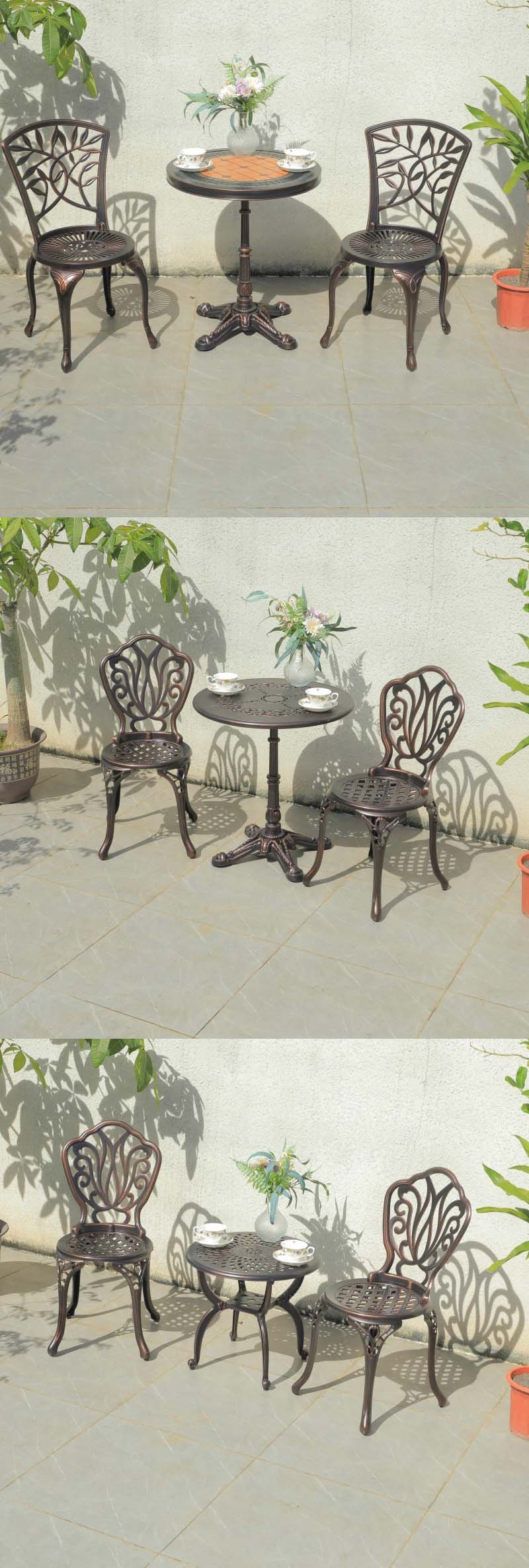 Garden Chair,Outdoor Restaurant Chairs,Curved Garden Chair EaseNeat Stackable Aluminum Alloy Garden Chair Lightweight for Commercial Outdoor Events