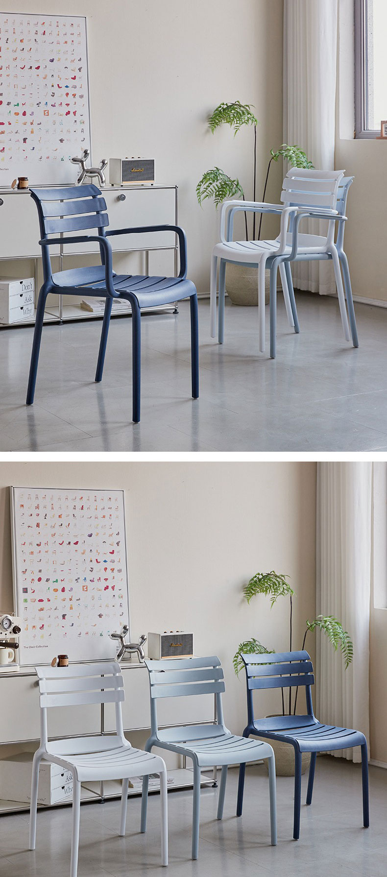 Lawn Chair Plastic,Plastic Hand Chair,Plastic Fold Chair,Modern Style Colorful Stacked Plastic Dining Chairs for Kitchen Hotel School for Garden Cafe Living Room Outdoor Dining