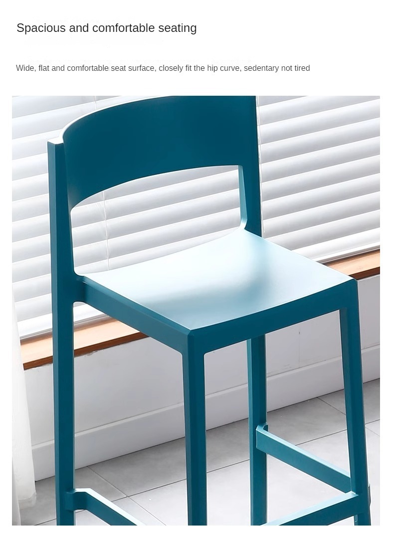 Wholesale Cheap bar Stool Stacked with Colorful Light Restaurant Hotel Cafe Outdoor Garden Suitable for Modern Northern Europe,White Counter Stools , Cheap White Counter Stools , Cheap White Counter Stools With Backs
