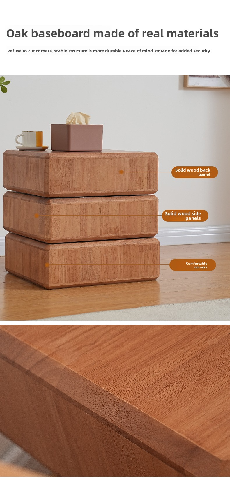 Nightstand,Wide Nightstand with Drawers,Small Wood Nightstand Supplier Modern Design Solid Wood Nightstand Luxury Bedroom Furniture