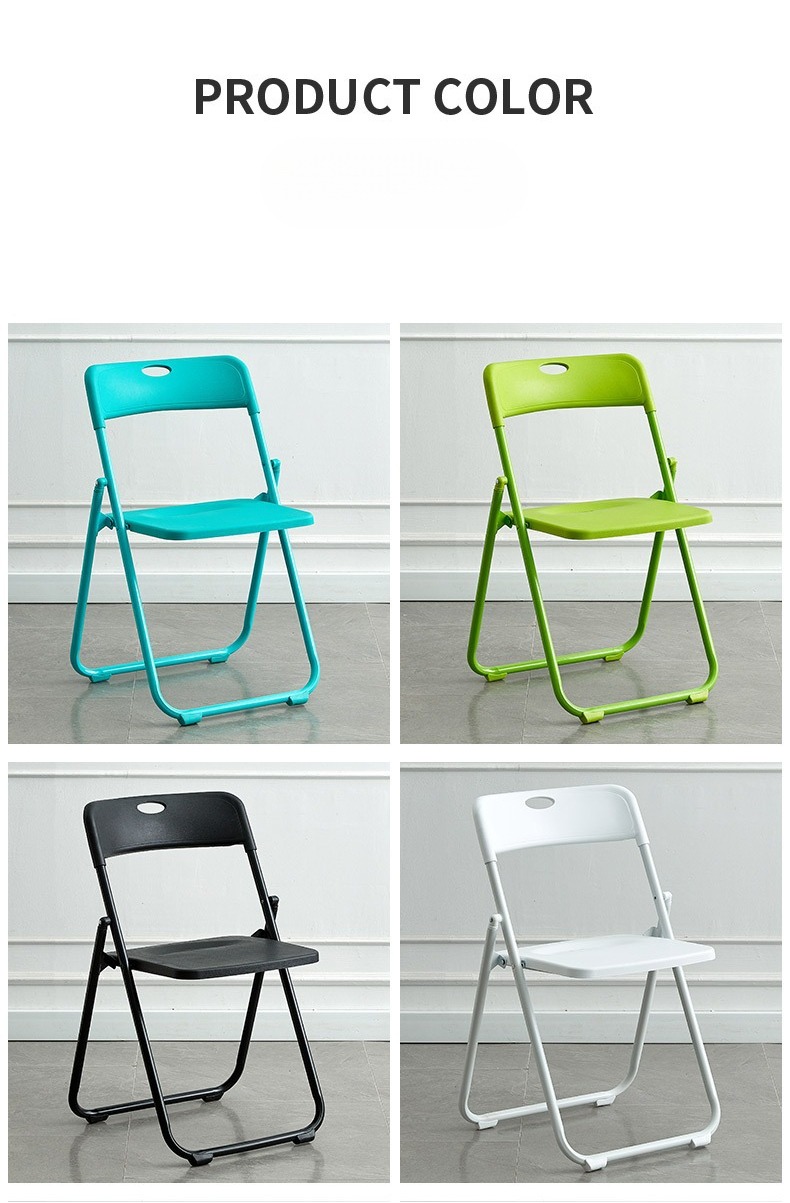 Modern Metal Outdoor Foldable Chairs Lightweight Contemporary Farmhouse Design for Dining Home Furniture-Wholesale Plastic,Exhibition Chair , Folding Exhibition Chair , Thickened Folding Exhibition Chair