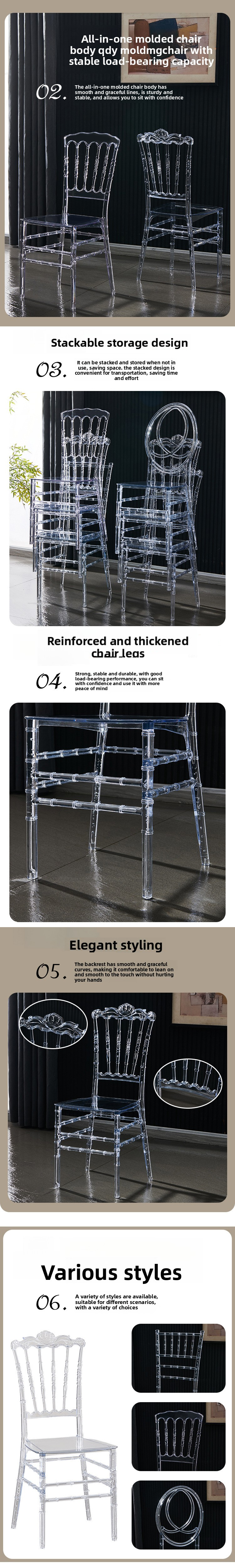 Hotel Chairs,Hotel Room Chairs for Sale,Hotel Banquet Chairs Wholesale Transparent Acrylic Chairs Crystal Plastic Hotel Wedding Activities Party Banquet Living Room Applicable Deluxe