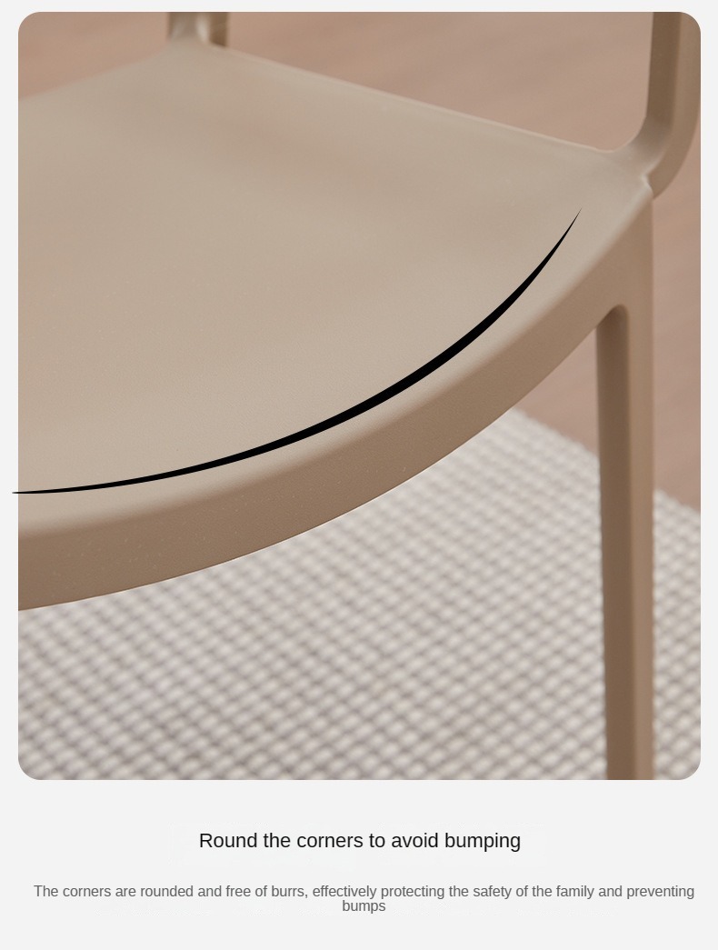 With dimensions of 55 by 57 by 80 centimeters, this dining chair offers a compact yet comfortable seating solution.Clear Dining Chairs , Plastic Clear Dining Chairs , Backrest Plastic Clear Dining Chairs