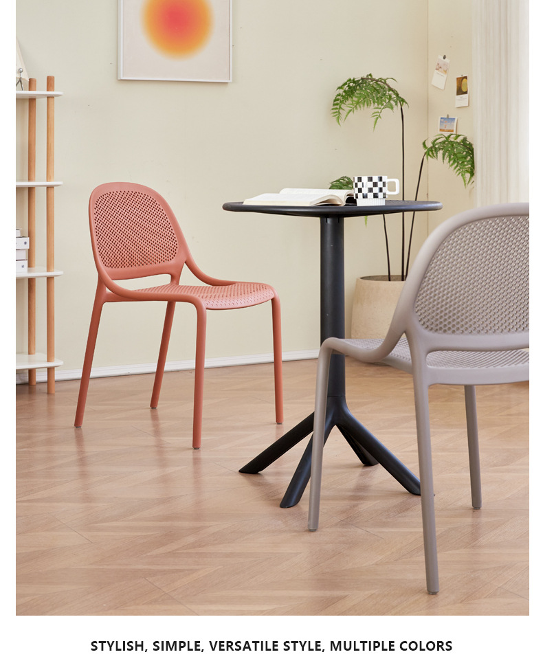 Dining Table , Plastic Household Dining Table and Chair,Wholesale Modern Outdoor & Indoor Plastic Dining Chair Set with Simple Design Coffee Table & PP Chair Stackable Home Furniture
