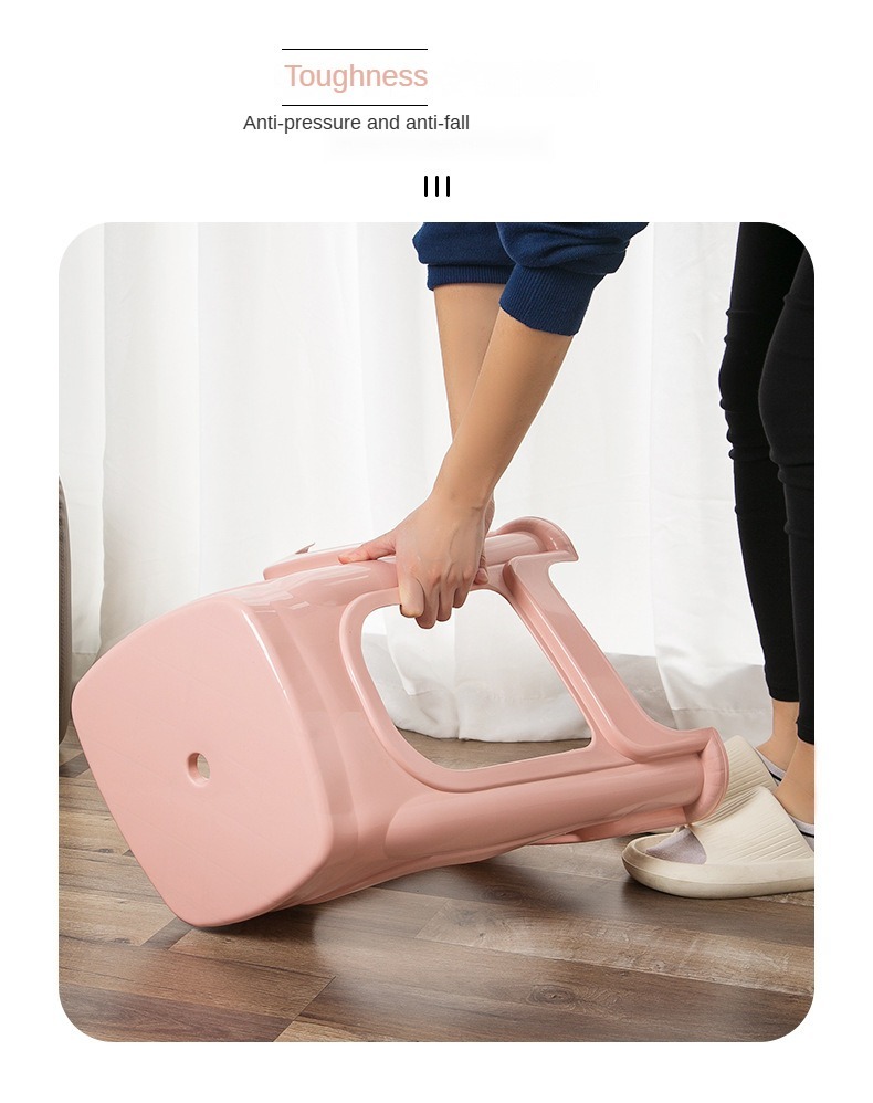 Chair Stool Plastic,Plastic Small Stool,Sitting Stool Plastic,Modern Anti-Drop Portable Chair Stool Thickened Plastic Removable Stackable for Household Bedroom School Warehouse Use for