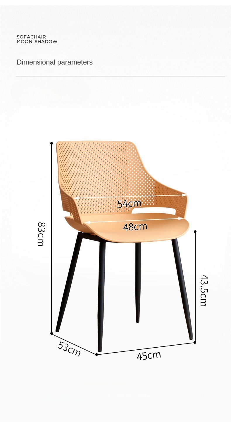 Restaurant Chair , Thickened Restaurant Chair , Iron Thickened Restaurant Chair,Supplier Stackable Plastic Dining Chair with Armrest Metal Leg Cafe Restaurant Hotel Activity Kitchen Modern