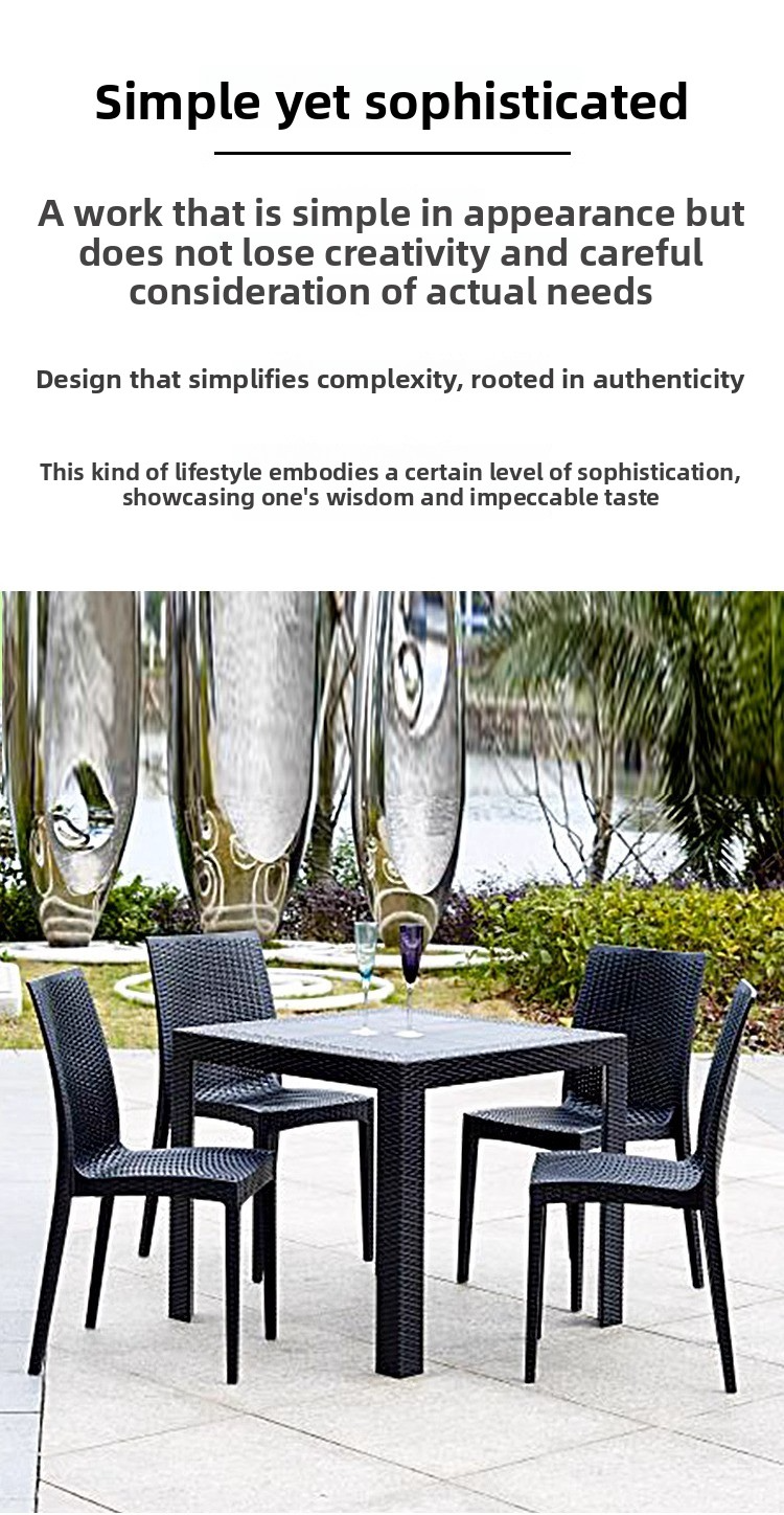 Plastic Table,Plastic Tables for Sale,Plastic Outdoor Dining Table EaseNeat Modern Courtyard Furniture Wholesale Restaurant Plastic Table Set Home Outdoor Garden Table