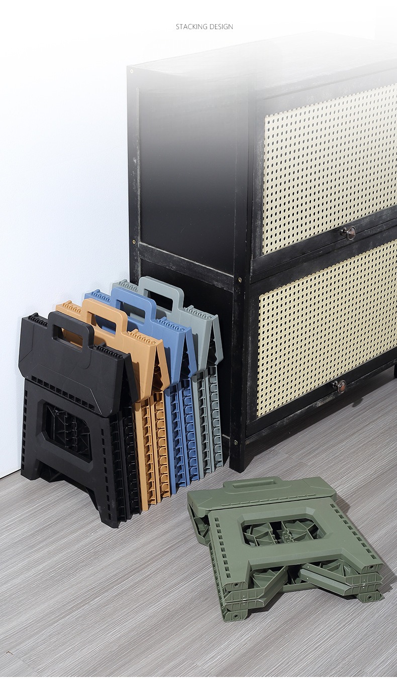 Foldable Stool for Kids, Plastic Foldable Stool for Kids, Portable Plastic Foldable Stool for Kids,Wholesale Lightweight Thickened Plastic Folding Stool for Adults Children Modern Sturdy Handle for Outdoor Camping School Use