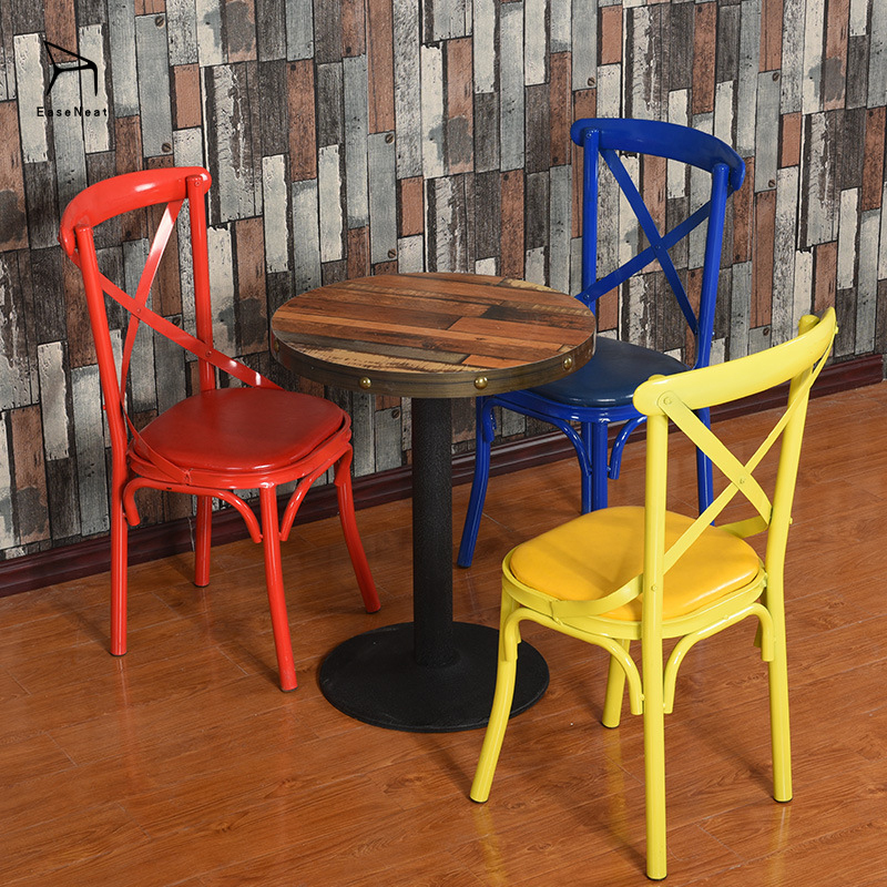 Metal Dining Chairs,Modern Metal Dining Chairs,Dining Chairs with Gold Legs EaseNeat Luxurious Living Room Furniture Banquet Crossed Backrest Metal Hotel Chairs