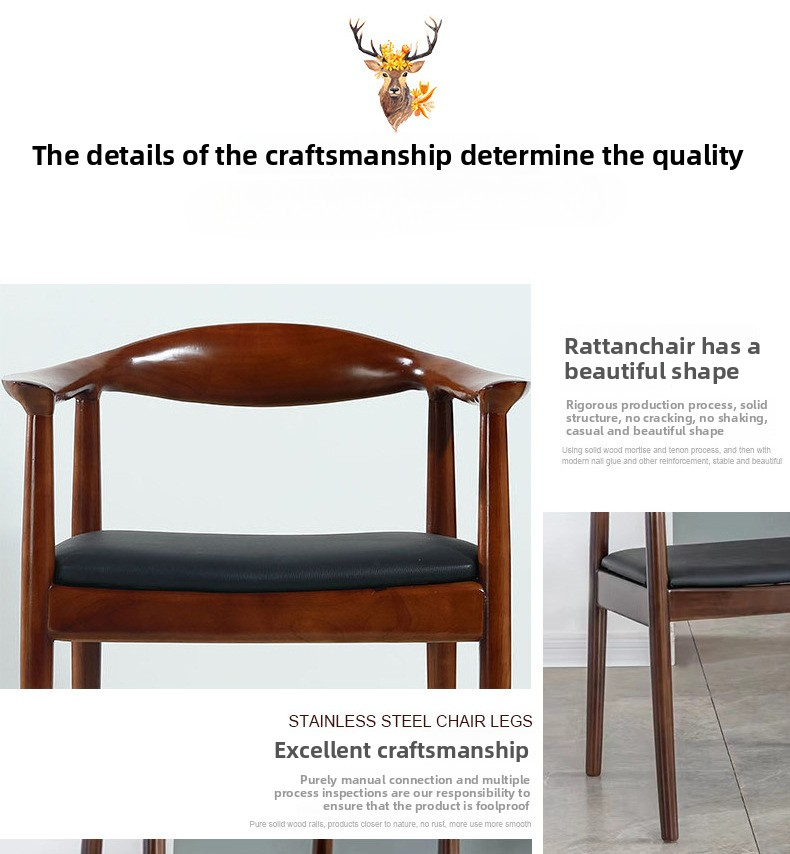 Wood Dining Chairs,Natural Dining Chairs,Wood Outdoor Dining Chairs EaseNeat Wholesale Dining Room Furniture Modern Simple Wood Dining Chairs Leather Living Room Cafe Chair