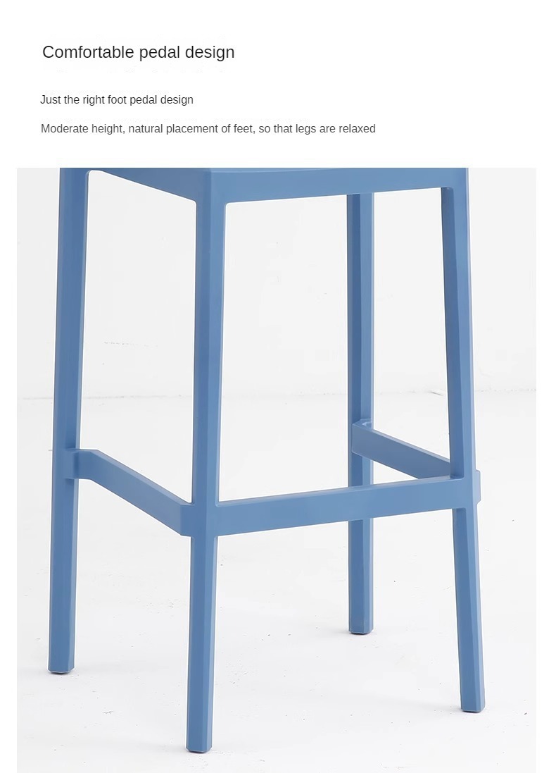 Wholesale Cheap bar Stool Stacked with Colorful Light Restaurant Hotel Cafe Outdoor Garden Suitable for Modern Northern Europe,White Counter Stools , Cheap White Counter Stools , Cheap White Counter Stools With Backs
