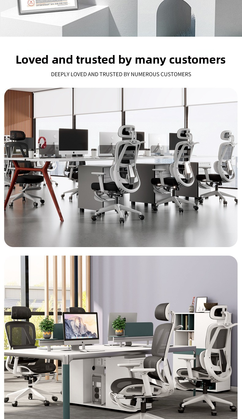Office Chair,Modern Leather Office Chair,Commercial Office Chairs EaseNeat Executive Ergonomic Mesh Office Chair With Wheels for Luxury Home Office and Business
