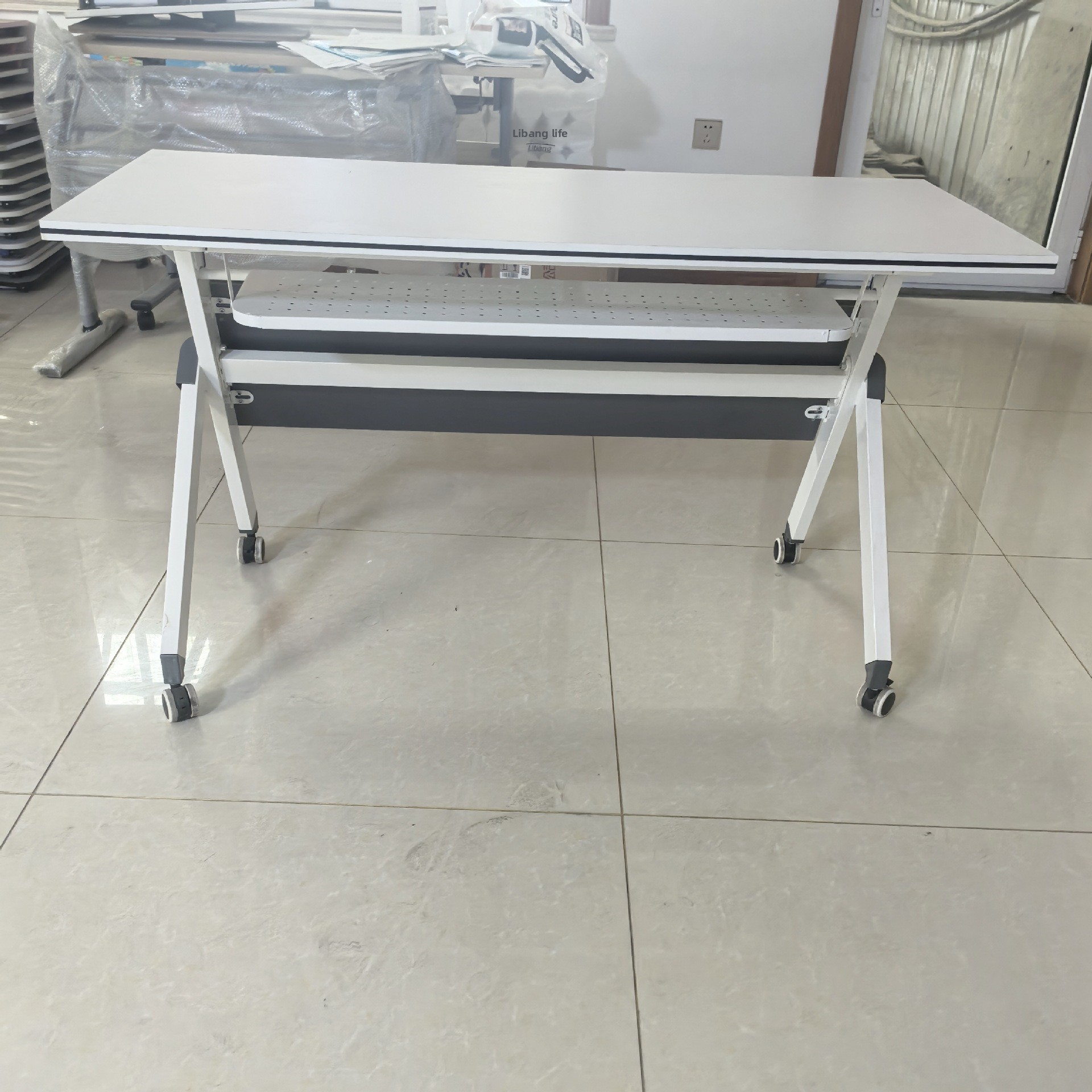 Office Table,Sturdy Folding Table,Folding Table Supplier Adult Office Furniture Folding Conference Training Table Adjustable Learning Computer Table